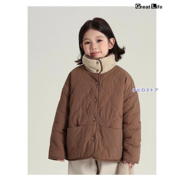 ボア ジャケット キッズ 140 女の子 リバーシブル 冬アウター 可愛い 