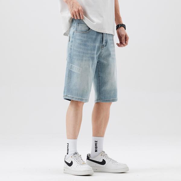 punkandyo デニム ハーフパンツ ショートパンツ ハーフパンツ メンズ 五分丈 デニム 柔らかい ストレッチ 綿 半ズボン