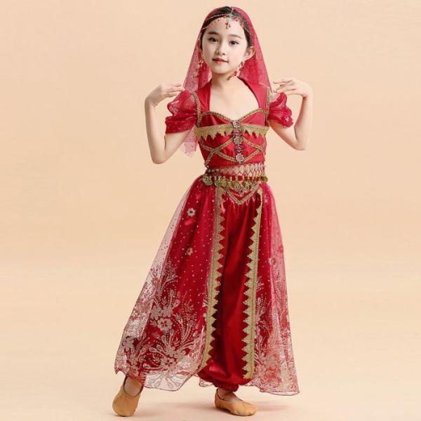 キッズ 子供 ベリーダンス衣装 セットアップ 女の子 舞台ステージ