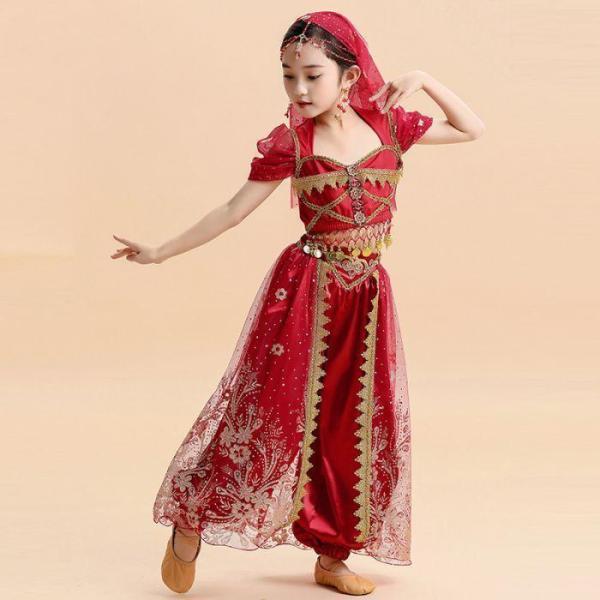 キッズ 子供 ベリーダンス衣装 セットアップ 女の子 舞台ステージ
