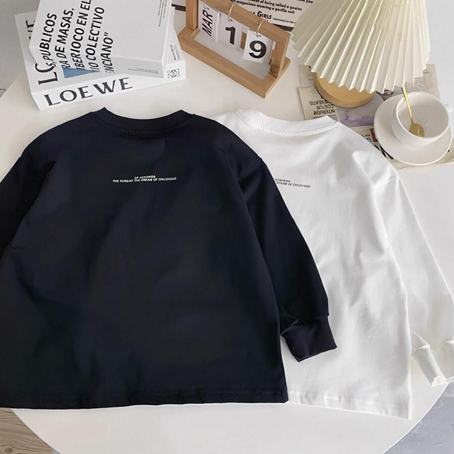 子供服 長袖Tシャツ 男の子 子供 T-shirt ジュニア 綿 春 夏 トップス