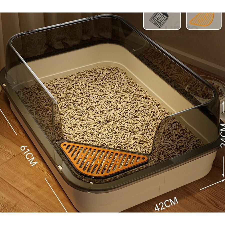 猫大型 猫トイレ キャットトイレ 猫 ねこ ネコ 開放式オープンタイプ
