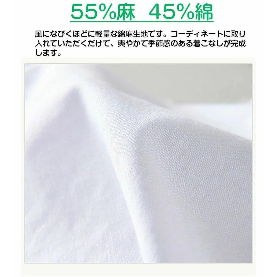 リネンシャツ プルオーバーシャツ メンズ トップス 麻シャツ 長袖
