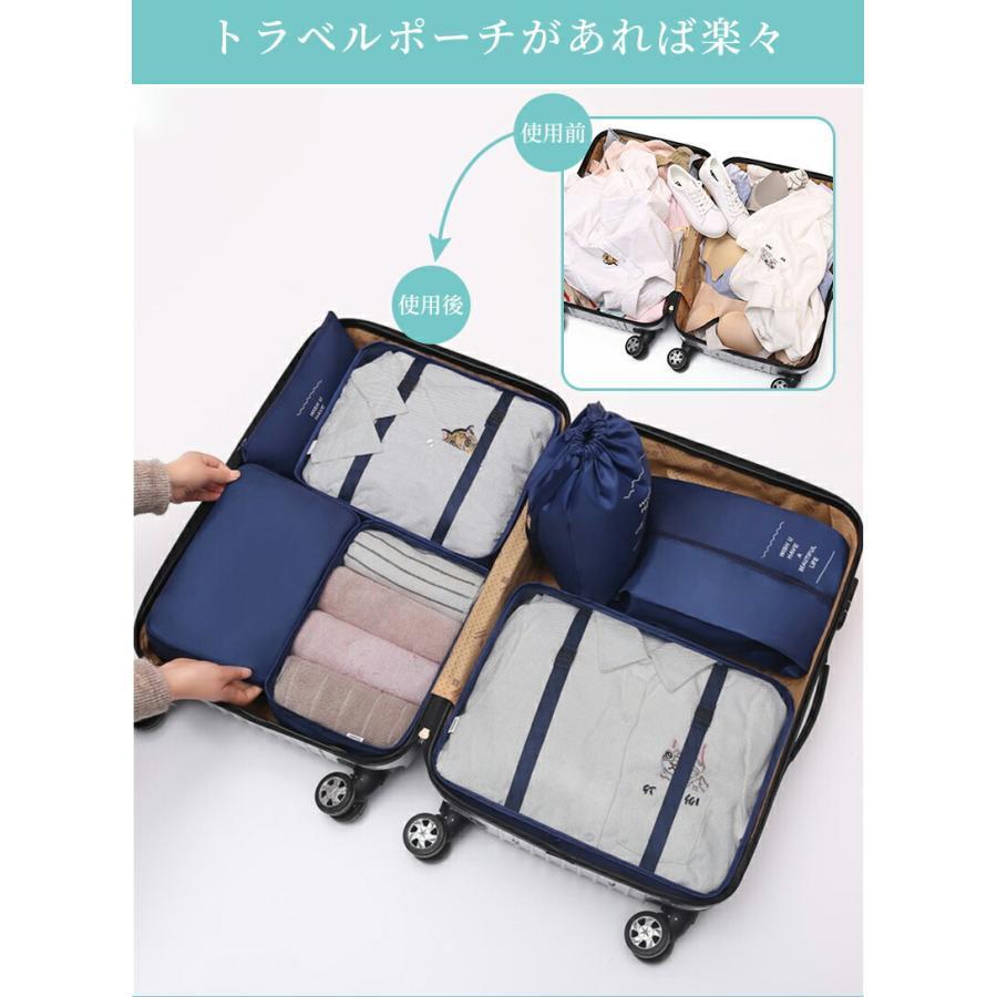 パッキング セット ポーチ 旅行 収納 吊り下げ 8点セット おしゃれ