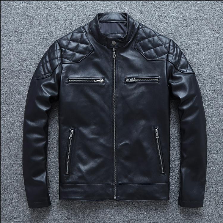 バイクライダースジャケット 牛革 牛革 メンズ革ジャン 本革 秋冬 レザージャケット ライダース ジャケット・アウター