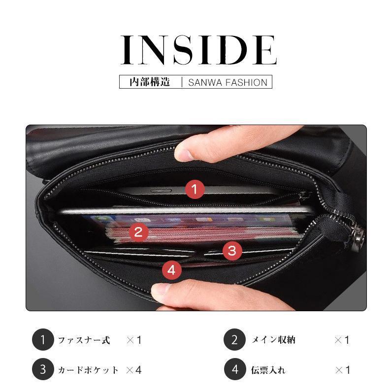 牛革 セカンドバッグ メンズ 本革 財布 クラッチバッグ メンズ バッグ