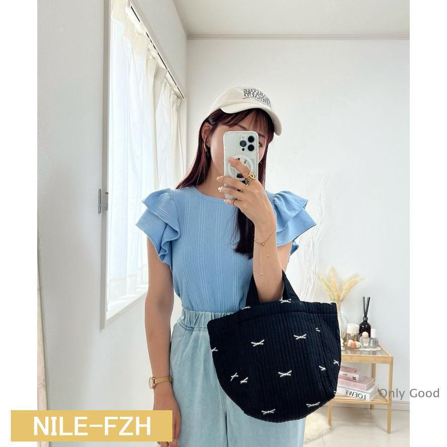 BLUE★　ヌビフリルトートバッグLarge　マザーズバッグ BLUE☆ ヌビフリルトートバッグLarge マザーズバッグ ヌビ | マザーズ
