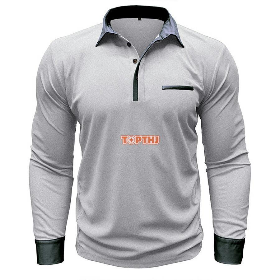 無地ポロシャツ メンズ ビジネス 長袖 ポロシャツ ゴルフウェア Polo