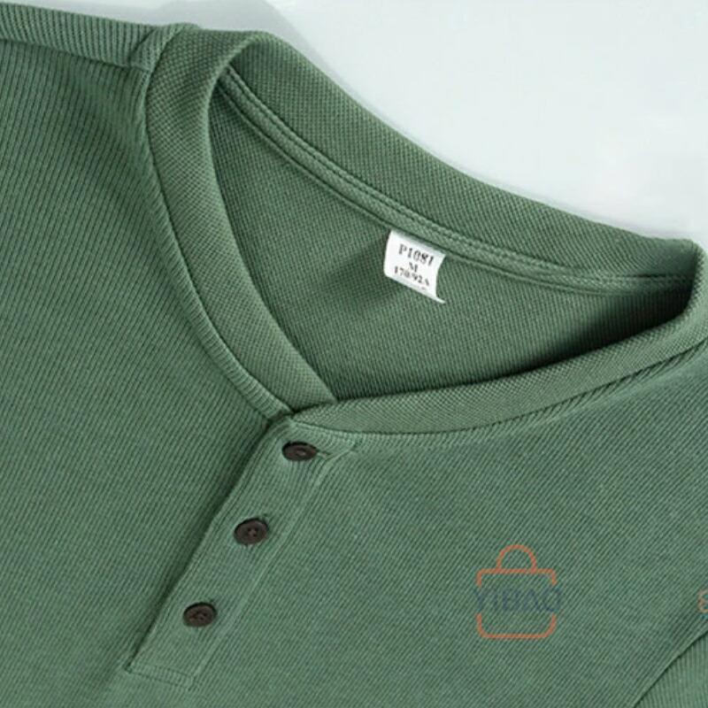ヘンリーネックtシャツ メンズ 長袖 ヘンリーネック Tシャツ 上質ロンT