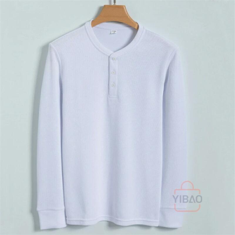 ヘンリーネックtシャツ メンズ 長袖 ヘンリーネック Tシャツ 上質ロンT