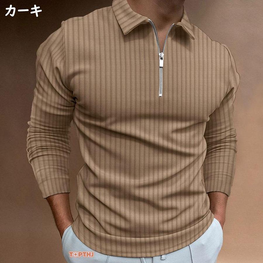 新品 未使用 Polo Golf 大きいサイズXLサイズ ストライプポロシャツ ポロシャツ メンズ トップス 大きいサイズ 長袖 ストライプ柄 Tシャツ
