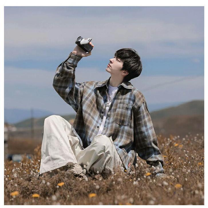 RRL コットンチェックシャツ 長袖 Lサイズ アメカジ チェックシャツ シャツ メンズ チェック柄 カジュアルシャツ 長袖