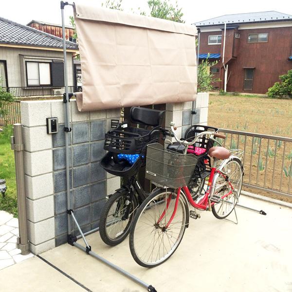 新品未開封防水サイクルポート 2台用 アルミス サイクルポート 本体 アイボリー ASP-02IV 自転車 二台用