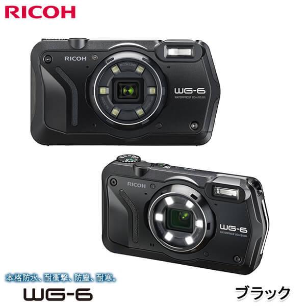 着後レビューで RICOH WG-6 ブラック 防水カメラ 20MP 画像 3インチ