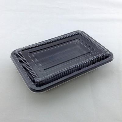 弁当容器 LC-506 黒 透明かぶせ蓋付(50枚)[福助工業] | 福助工業 | 01