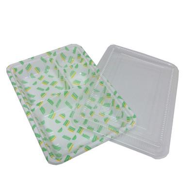 LC新 609 若葉 (透明かぶせ蓋付) 50枚 [福助工業]使い捨て 使い捨て容器 弁当容器 持ち帰り容器 | 福助工業 | 01