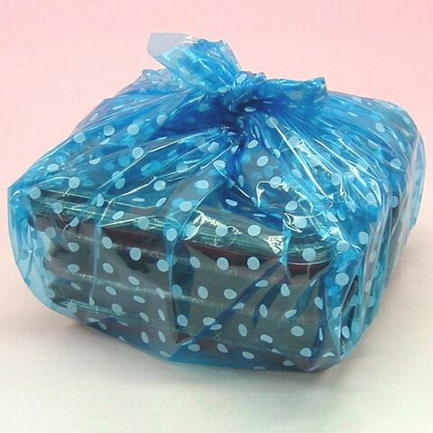 ポリ風呂敷 水玉ブルー 10枚入 No.70 0.025×700×700mm 風呂敷 お弁当 使い捨て ビニール風呂敷 テイクアウト お持ち帰り 宅配 | 福助工業 | 02