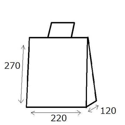 紙袋 ラッピーバック SS-1 レッド（10枚)　手提げ袋/紙袋/ペーパーバック/ラッピング袋/クラフト紙 | 福助工業 | 01