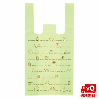 カフェ レジバック Ｍ CF-M(100枚）レジ袋 柄袋 かわいい ラッピング　プレゼント 手提げ袋 ビニール袋