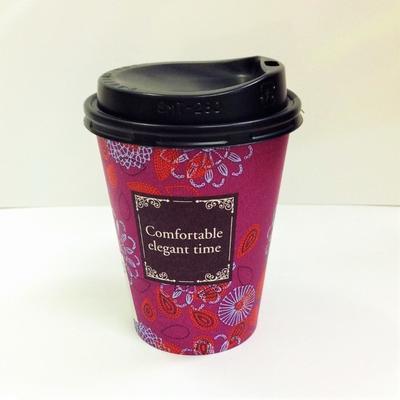 紙コップ　フタＳＭＴ-２８０-Ｆ　ドリンキングリット　黒 (50個) |  | 01