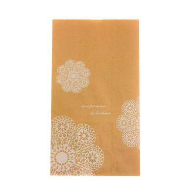 [送料無料]角底袋 ギフトバッグ レースィ 白 8号 (20枚)紙袋 プレゼント ラッピング かわいい 袋　クラフト |  | 01