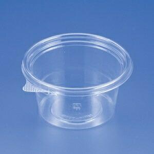 バイオカップ ＭＰ１０-２５０Ｂ　蓋付【リスパック】105パイ×55mm(50枚) 食品容器 透明容器 丸カップ 使い捨て容器 デザート容器 |  | 01