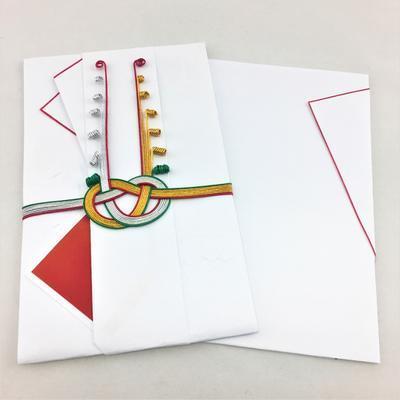 金封　中チリ　赤（1枚)　祝儀袋/お祝い/のし袋/ |  | 02