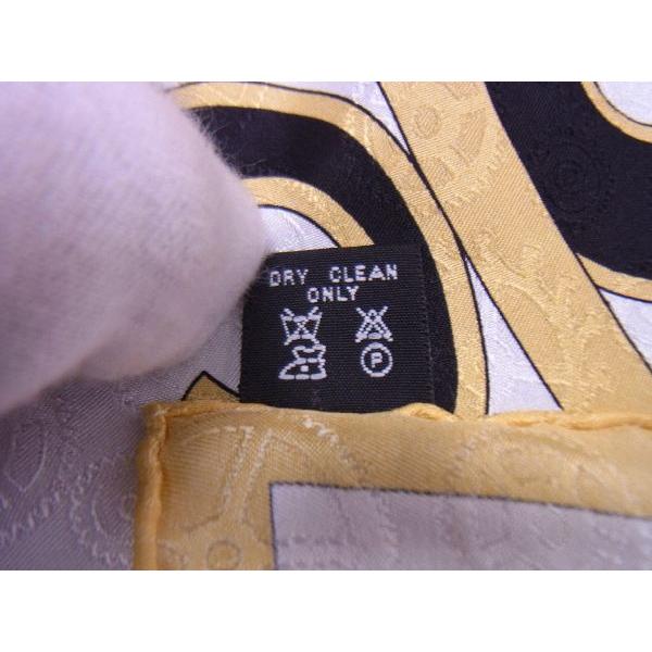 ■新品■未使用■ FRANCK MULLER フランクミュラー シルク 歯車 ナンバー柄 スカーフ ストール ショール レディース イエロー系 AL8068 FRANCK MULLER（フランクミュラー） □新品□未使用□ シルク 歯車