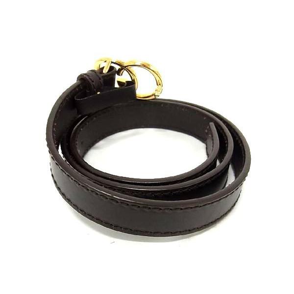 GUCCI（グッチ） □極美品□ GGマーモント レザー ゴールド金具 ベルト