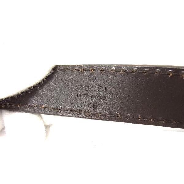GUCCI（グッチ） □極美品□ GGマーモント レザー ゴールド金具 ベルト