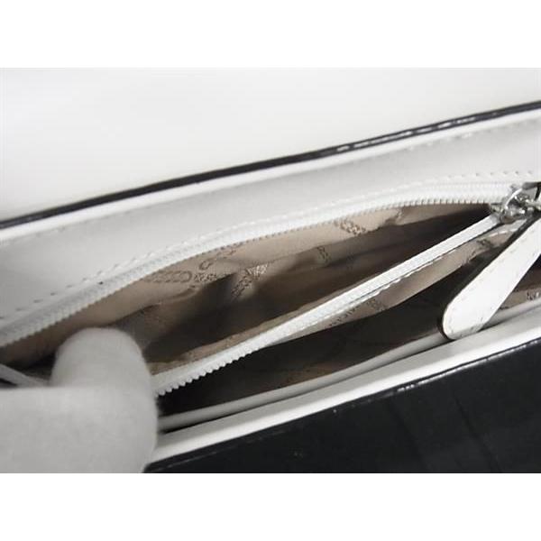 ■新品同様■ MICHAEL KORS マイケルコース パテントレザー ワンショルダーバッグ 肩掛け レディース ホワイト系 AS6100 MICHAEL KORS（マイケルコース） □新品同様□ パテントレザー ワン