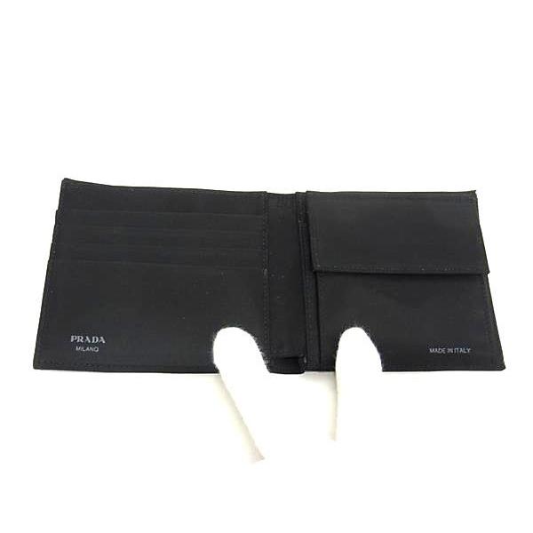 □新品同様□ PRADA プラダ テスートナイロン 二つ折り 財布