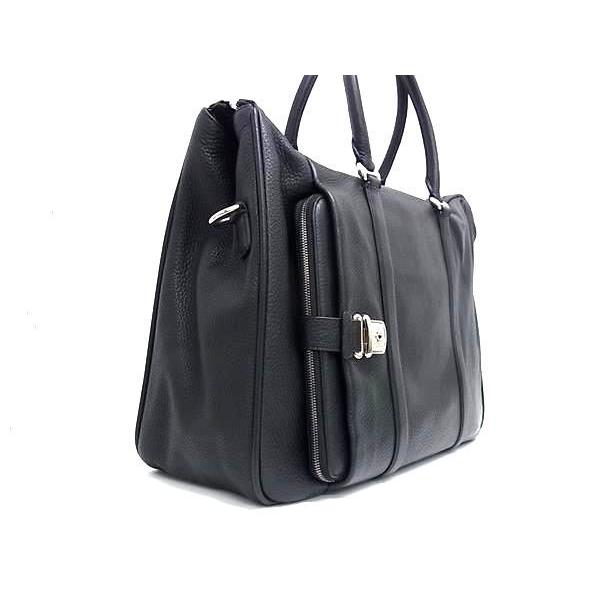 【美品】BALLY バリー　ビジネスバッグ　2WAY ショルダー　鍵　レザー　黒 Bally（バリー） □新品同様□ レザー タブレットケース 2WAY ビジネス