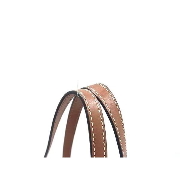 LOEWE（ロエベ） □新品□未使用□ アナグラム シェル ストロー×レザー