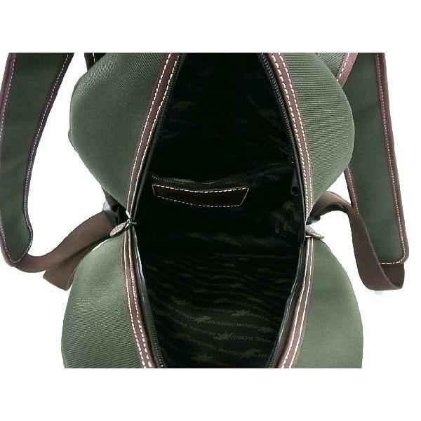 ■新品■未使用■ HUNTING WORLD ハンティングワールド キャンバス×レザー リュックサック バックパック グリーン系 AX0076 Hunting World（ハンティング・ワールド） □新品□未使用