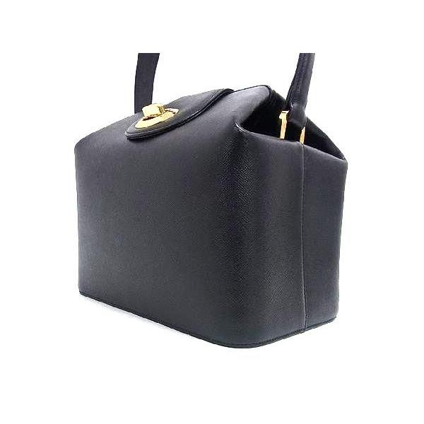 ■新品■未使用■ GIVENCHY ジバンシィ レザー ターンロック ワンハンドル ハンドバッグ レディース ブラック系 AX3342 GIVENCHY（ジバンシィ） □新品□未使用□ レザー ターンロック ワン