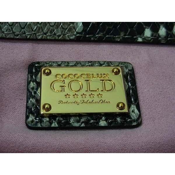 ■極美品■ COCOCELUX GOLD ココセリュックスゴールド レザー 2WAY ショルダーバッグ 肩掛け 斜め掛け ブラック系×レッド系 AX7452 □極美品□ COCOCELUX GOLD ココセリュックスゴールド レザー 2WAY