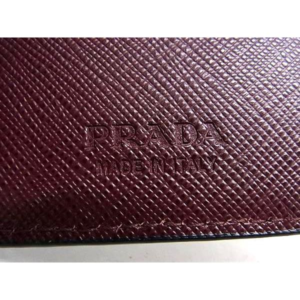 PRADA □新品同様□ プラダ 2MV836 サフィアーノレザー 二つ折り 長