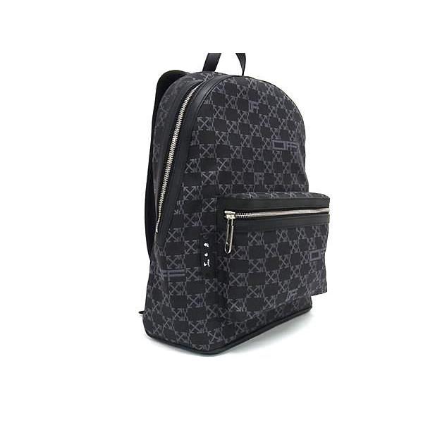 ■新品■未使用■ Off-White オフホワイト キャンバス×レザー リュックサック バックパック デイパック メンズ ブラック系 AY6810 off white（オフホワイト） □新品□未使用□ Off-White キャンバス