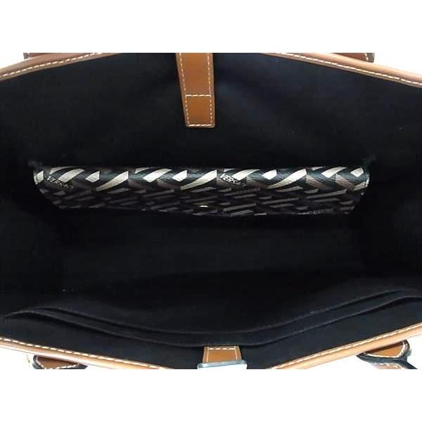 VERSACE（ヴェルサーチェ） □極美品□ ヴェルサーチ PVC×レザー 総柄