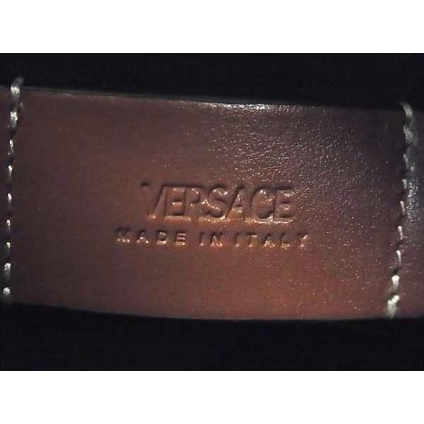 VERSACE（ヴェルサーチェ） □極美品□ ヴェルサーチ PVC×レザー 総柄