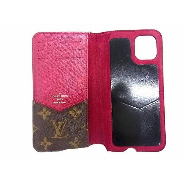 【美品】ルイヴィトン スマホケース iPhone11 モノグラム フォリオ ルイヴィトン モノグラム iPhone11 フォリオ スマホケース 美品】ルイ