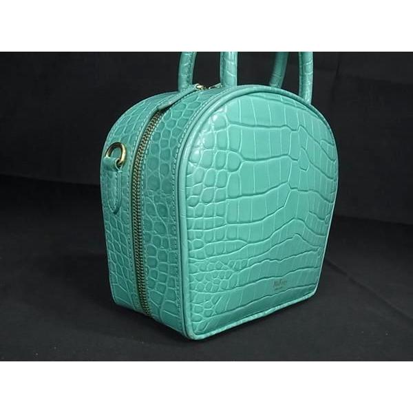 Mulberry □極美品□ MULBERRY マルベリー クロコダイル型押しレザー 