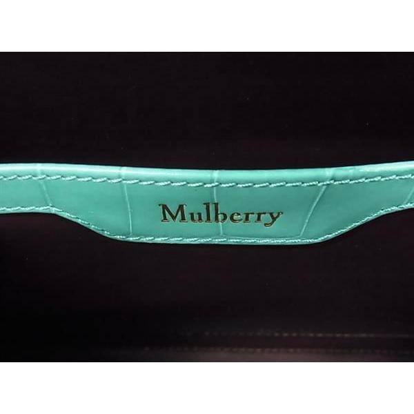 □極美品□ MULBERRY マルベリー クロコダイル型押しレザー 2WAY