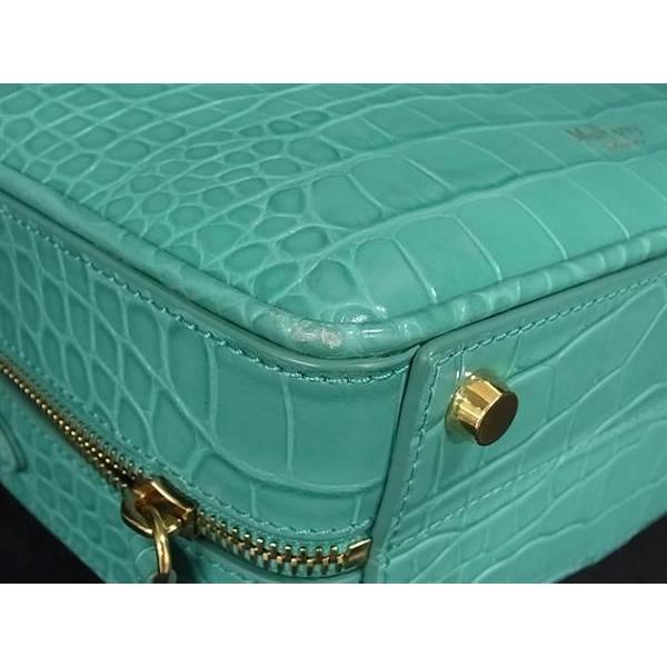 Mulberry □極美品□ MULBERRY マルベリー クロコダイル型押しレザー 