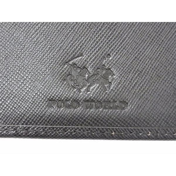 ■新品■未使用■ POLO WORLD ポロワールド レザー 二つ折り 財布 ウォレット メンズ レディース ブラウン系 BE9741 □新品□未使用□ POLO WORLD ポロワールド レザー 二つ折り 財布