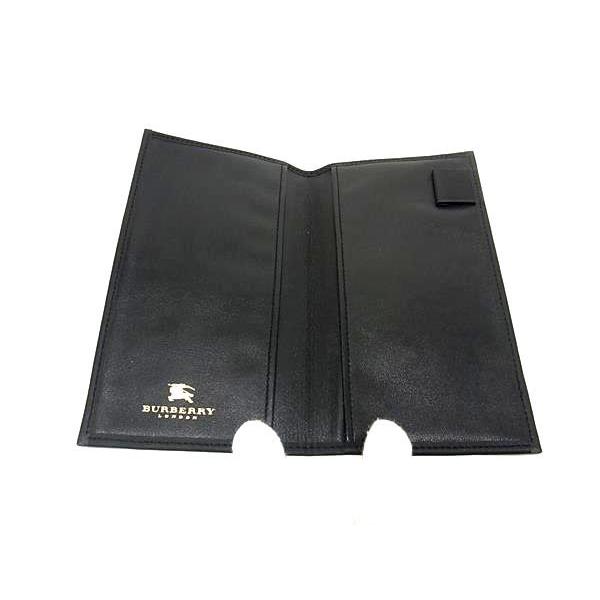 【未使用保管品】バーバリー ケース ノバチェック ロゴ型押し 本革 黒 バーバリー ビジネスバッグ ブリーフケース 内ノバチェック ロゴ型押し