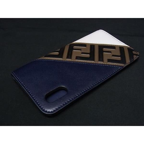 FENDI（フェンディ） □美品□ フィラコラボ ズッカ柄 レザー iPhoneX