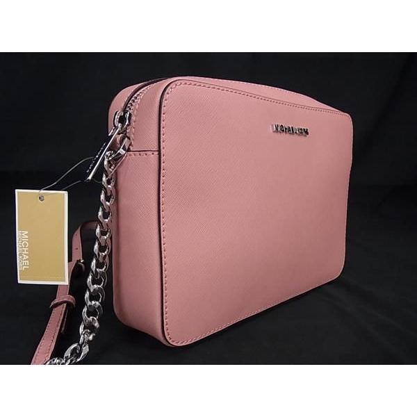 ■新品■未使用■ MICHAEL KORS マイケルコース レザー チェーン クロスボディ ショルダーバッグ 斜め掛け レディース ピンク系 BF8287 MICHAEL KORS（マイケルコース） □新品□未使用□ レザー チェーン