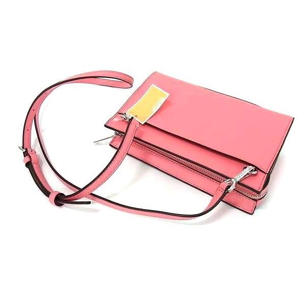 ■新品■未使用■ MICHAEL KORS マイケルコース レザー クロスボディ ショルダーバッグ 斜め掛け レディース ピンク系 BF8662 MICHAEL KORS（マイケルコース） □新品□未使用□ レザー クロス